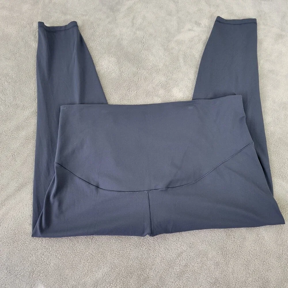 Old Navy Active Leggings Maternity XXL Gray High Rise Nylon Stretch GRA790E